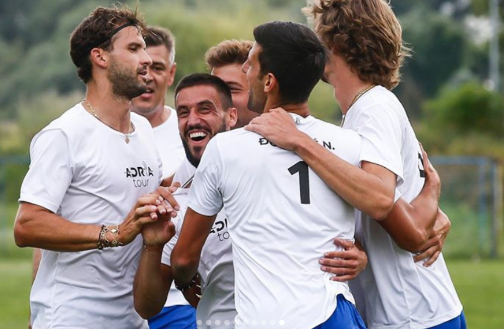 Djokovic e la partita di calcio con Thiem, Zverev &co. alla vigilia dell’Adria Tour
