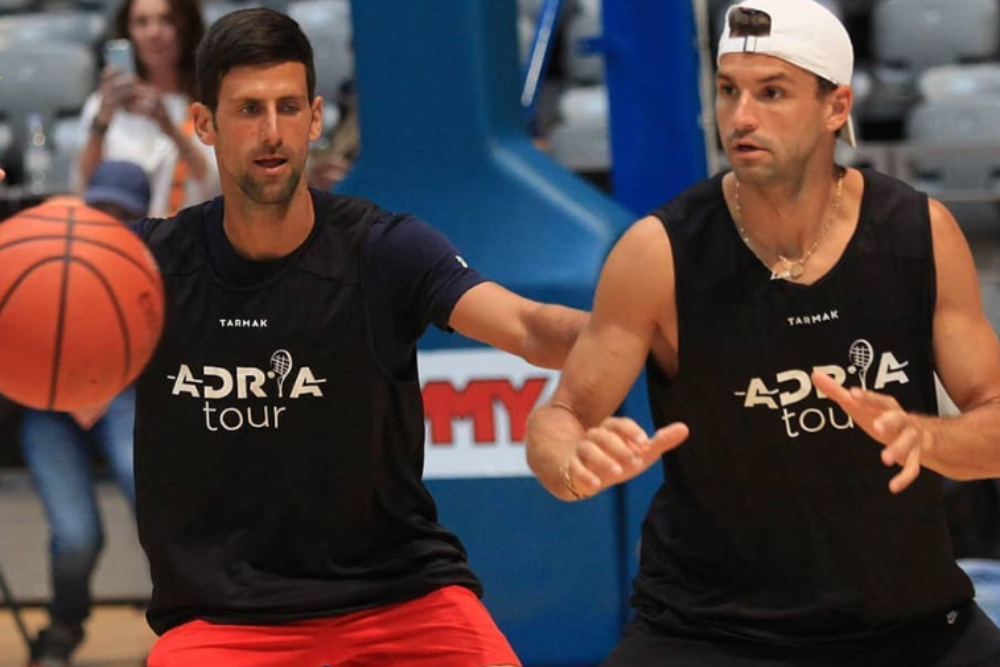 Djokovic, Zverev, Cilic e Dimitrov giocano a basket con il KK Zadar