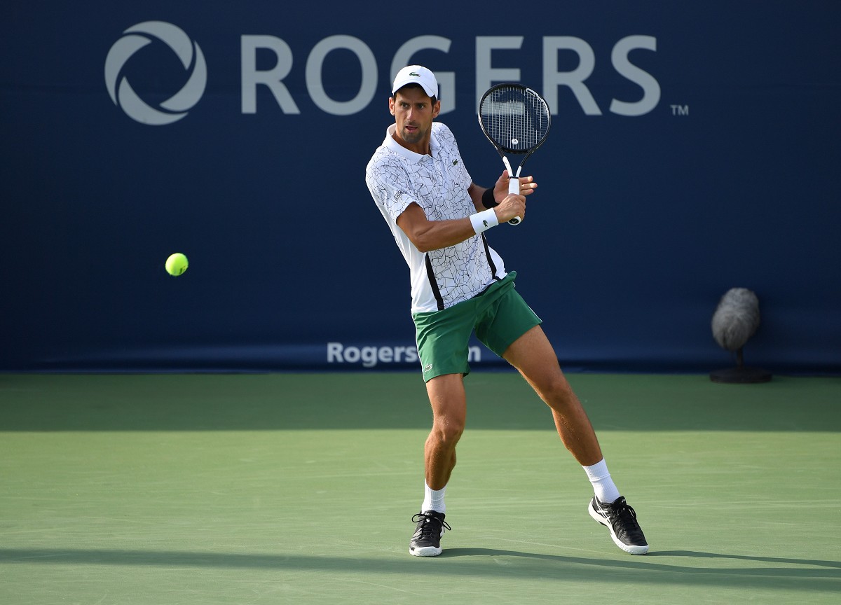 Novak Djokovic, primo giorno d’allenamento nell’Arthur Ashe stadium