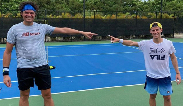 Raonic irriconoscibile. Fognini: “Ha mangiato un elefante”