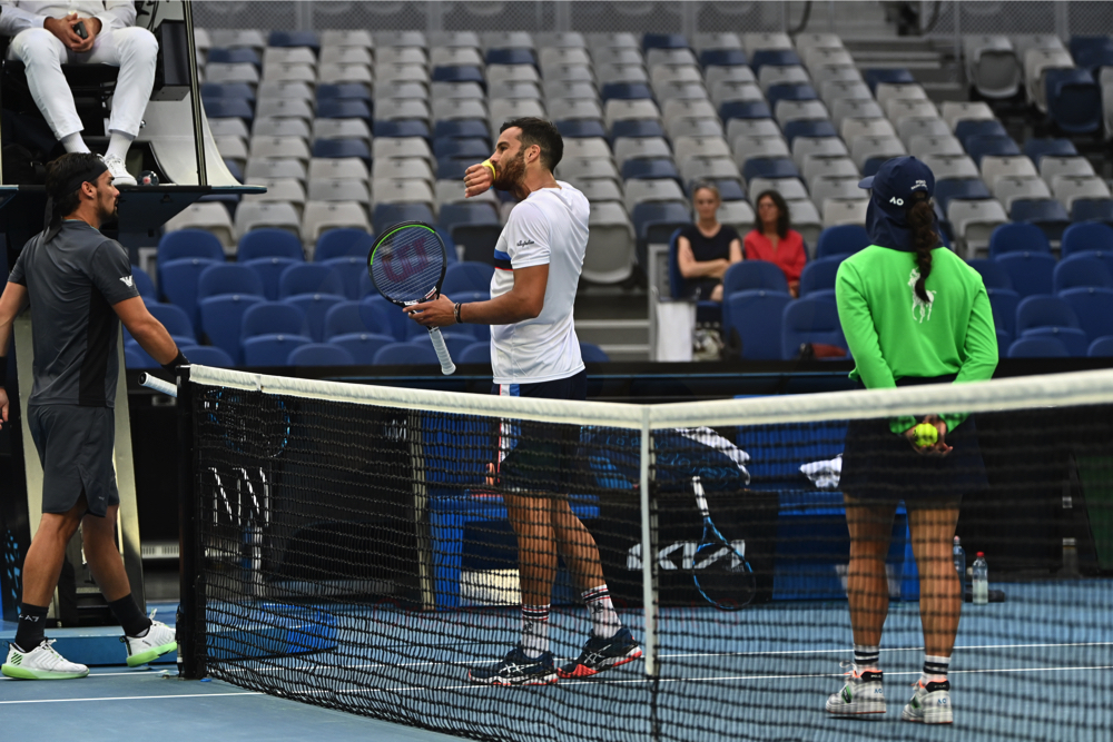 Fabio Fognini sulla discussione con Caruso: “Quello che succede in campo rimane lì. De Minaur? È favorito”