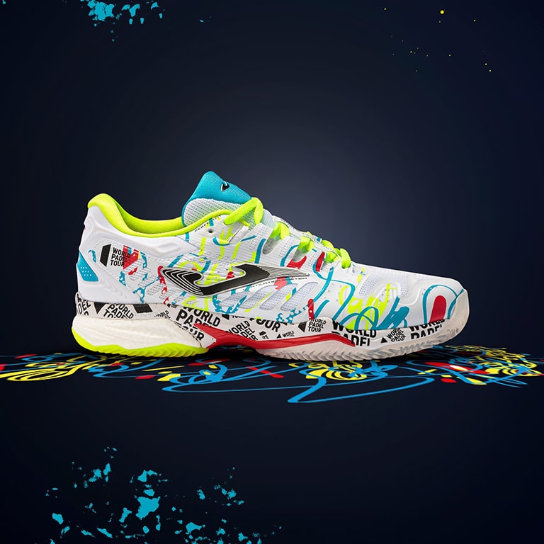 Grafica espressionista per la special edition della Slam Padel Tour di Joma