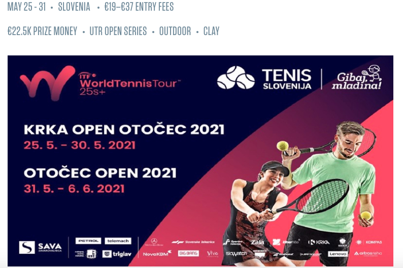 In Slovenia due Itf da 25.000 dollari back to back. E alle pre-quali potresti accedere anche tu