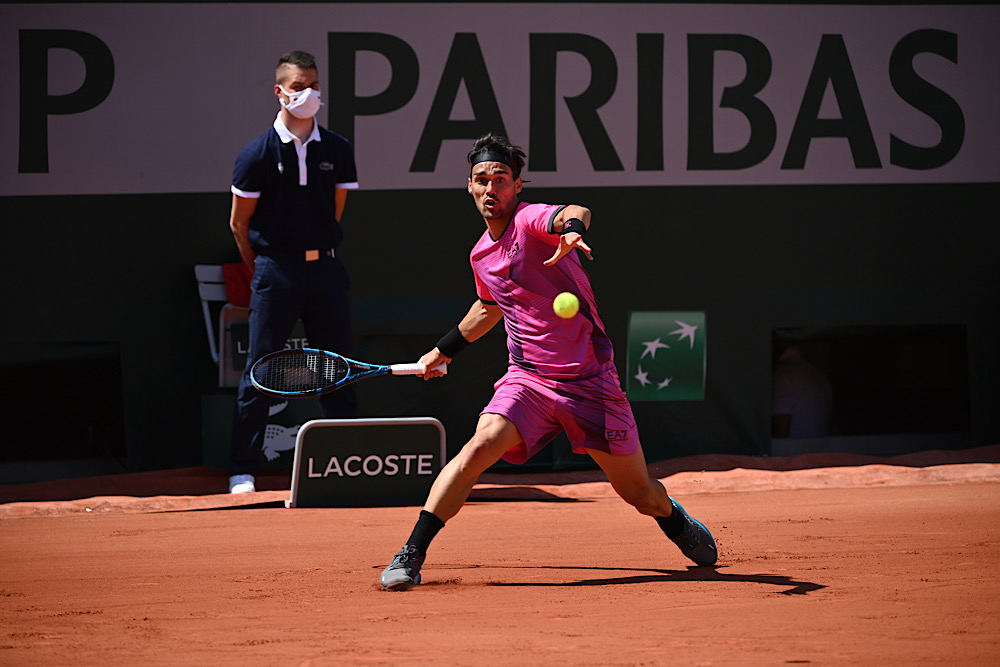 Roland Garros, Fabio Fognini sconfitto da Delbonis in tre set