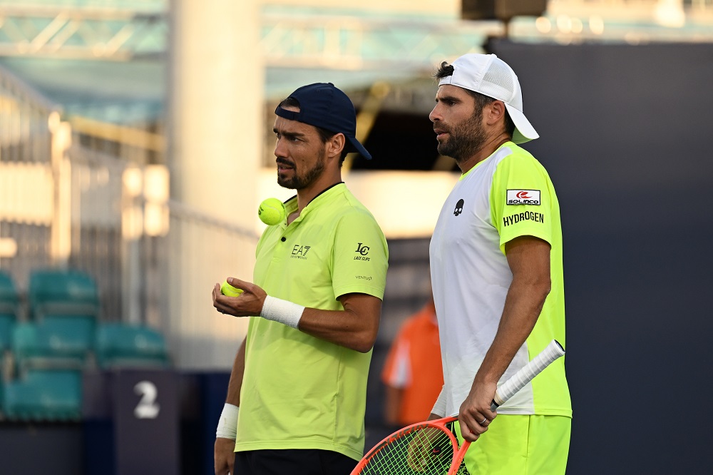 Masters 1000 Miami, le ambizioni di Bolelli e Fognini si spengono in semifinale