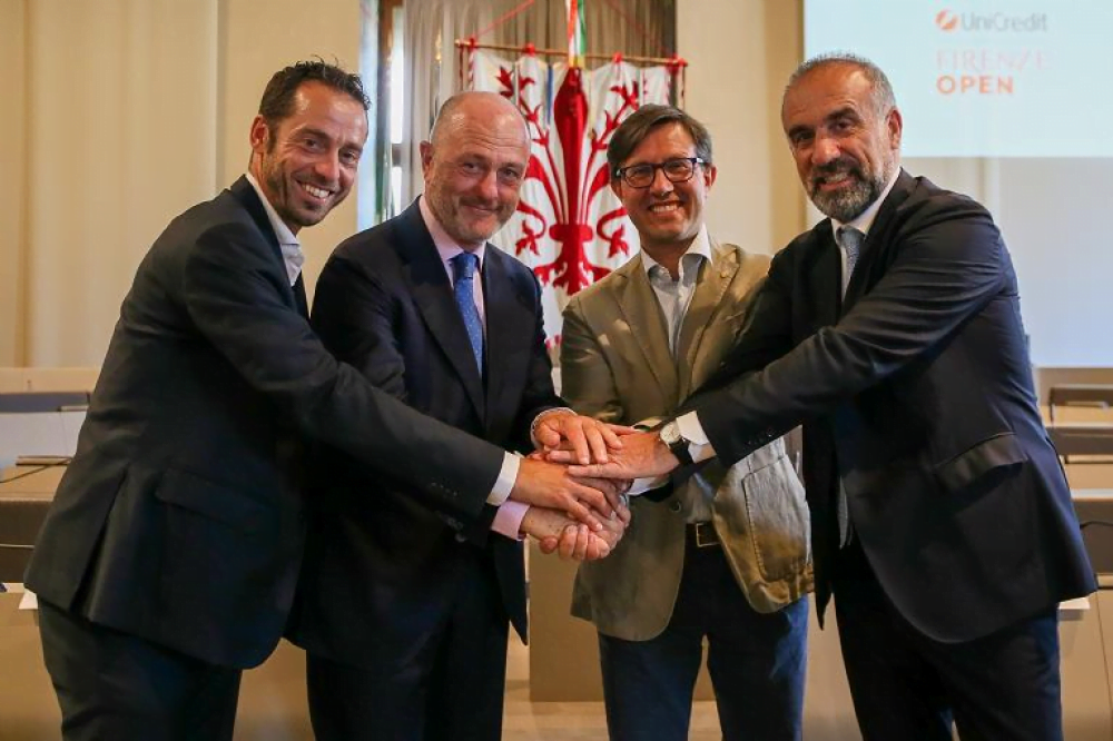 Dopo 28 anni il grande tennis torna a Firenze: presentato a Palazzo Vecchio, l’UniCredit Firenze Open