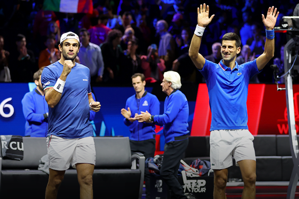 Laver Cup, Berrettini e Djokovic completano la festa del Team Europe: è 8-4 al termine della seconda giornata