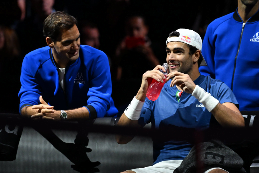Laver Cup, la dedica di Berrettini a Federer: “Lui è il motivo per il quale ho iniziato a giocare a tennis”