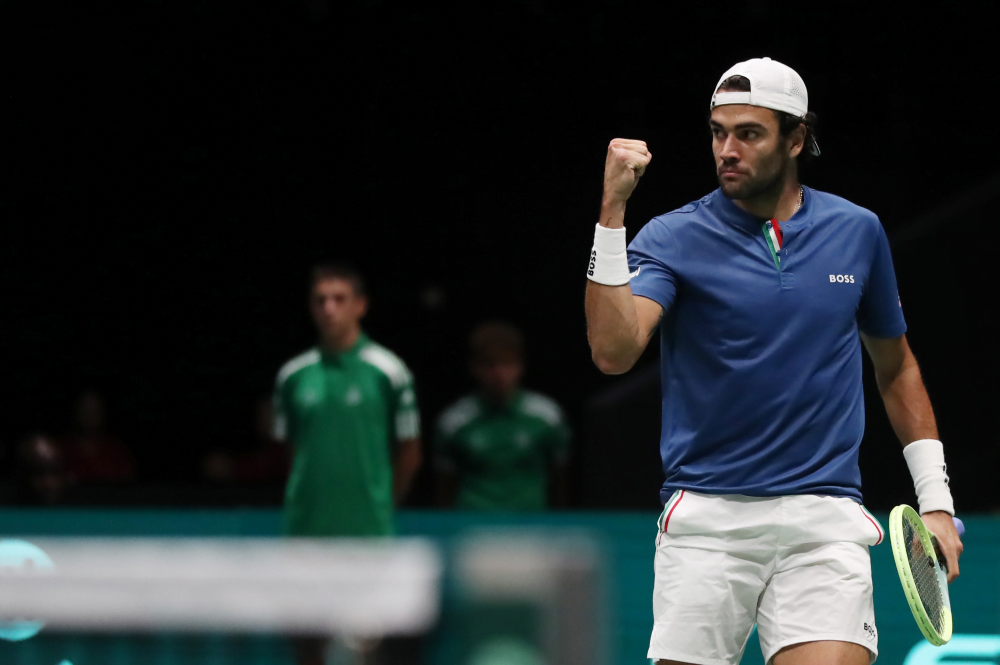 Coppa Davis, fantastico Berrettini: batte Baez in due set e porta avanti l’Italia