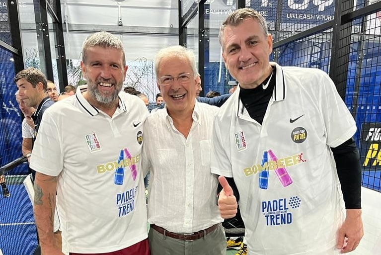 Italy Padel Tour Bombeer, in archivio la prima tappa a Roma: grande successo con Bobo Vieri & Friends