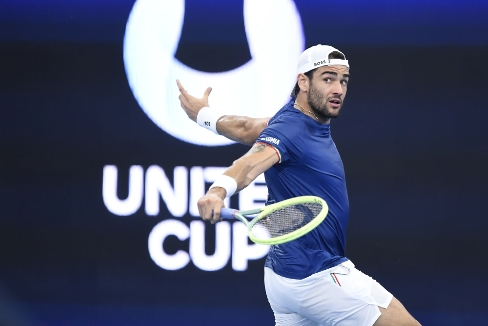 United Cup, Berrettini lotta ma non basta: gli Stati Uniti conquistano la prima edizione del torneo