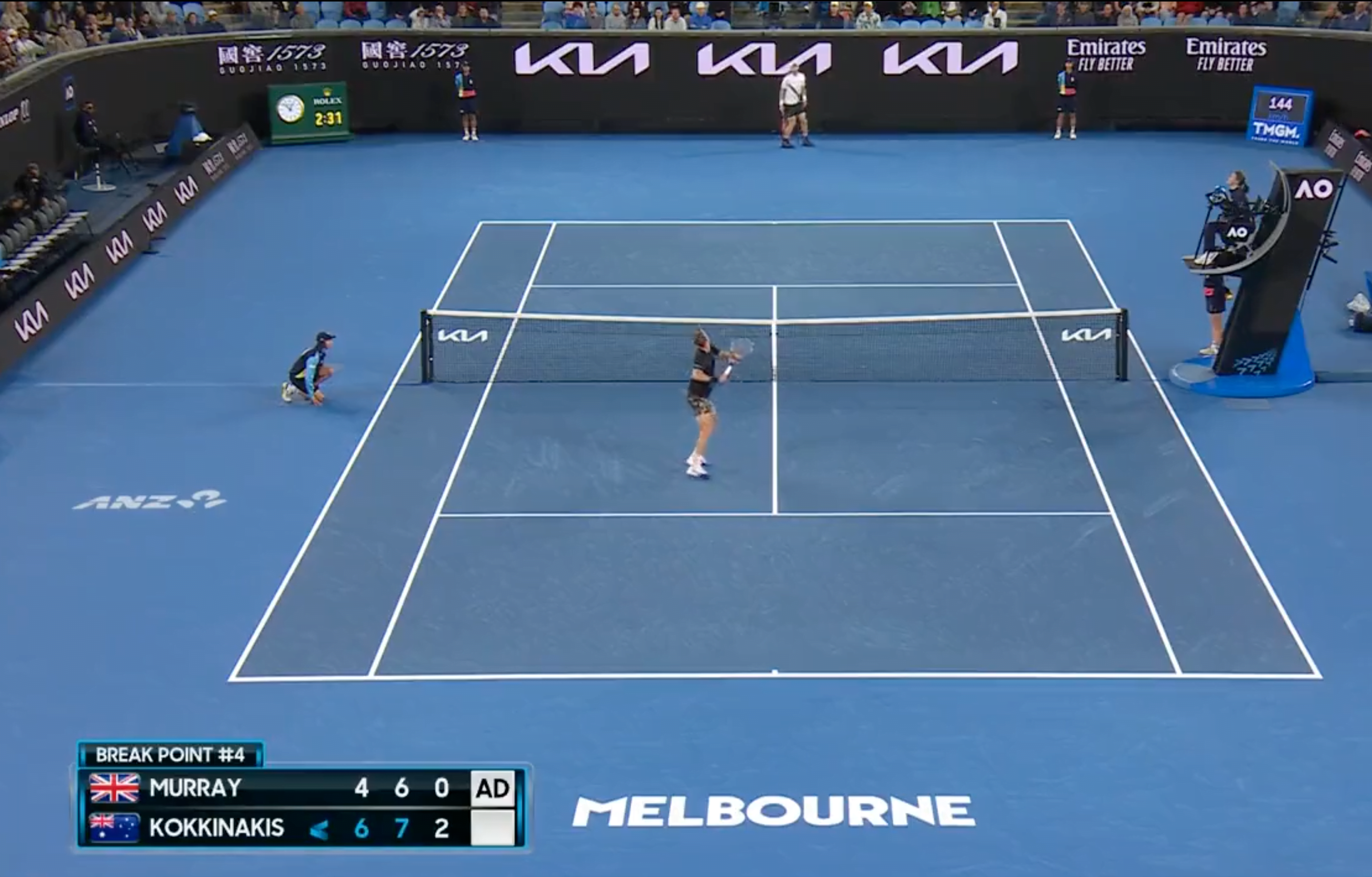 Australian Open, la difesa impossibile di Andy Murray (VIDEO)