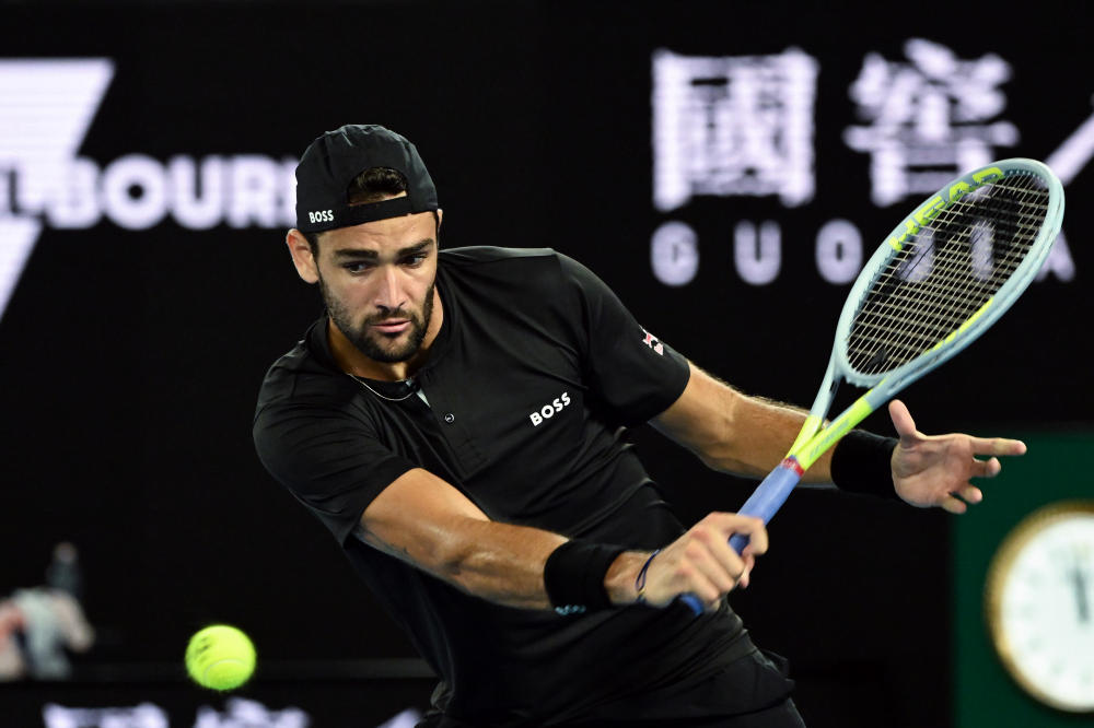 Matteo Berrettini: “L’infortunio è meno grave del previsto, andrò ad Indian Wells e testerò lì la gamba”