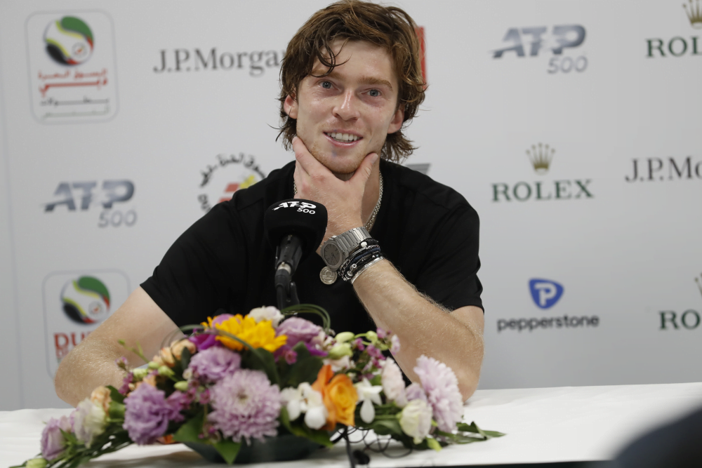 ATP 500 Dubai, Rublev: “Ora sono soddisfatto del mio tennis. Contro Djokovic o Nadal serve la giornata perfetta”