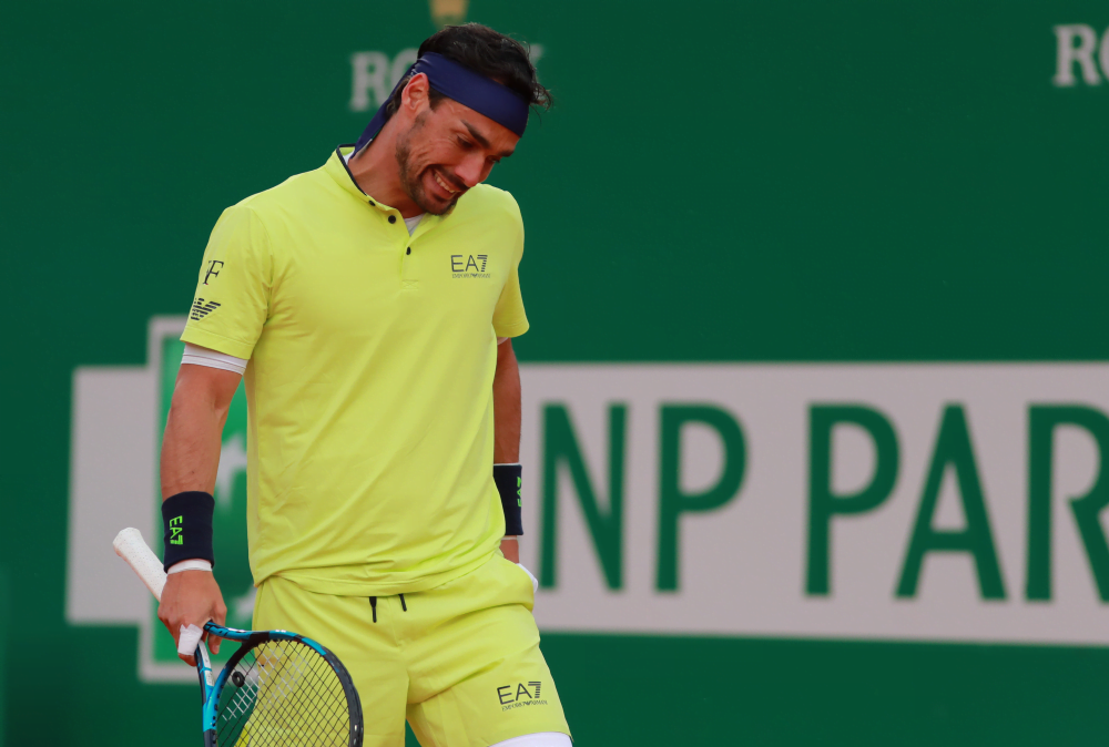 L’infortunio alla caviglia è più grave del previsto: Fognini costretto a saltare il Masters 1000 di Monte-Carlo