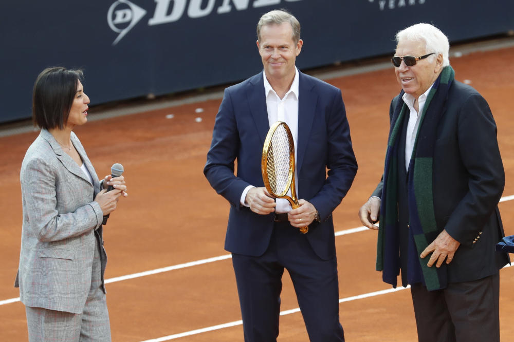 Internazionali BNL d’Italia, Stefan Edberg premiato con la “Racchetta d’oro”
