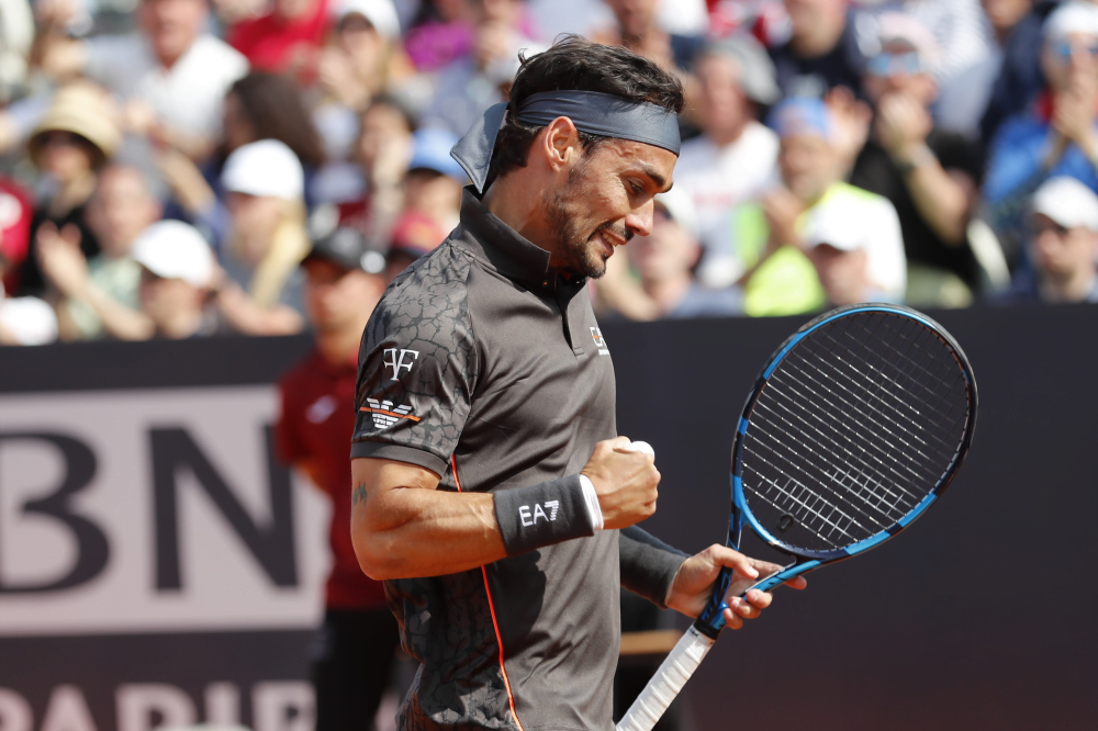 Internazionali BNL d’Italia, fantastico Fognini: batte anche Kecmanovic e vola al terzo turno