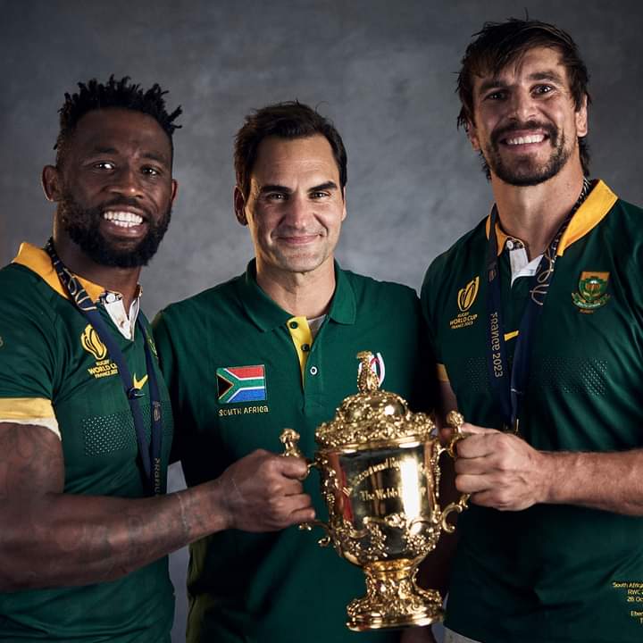 Roger Federer amuleto degli Springboks