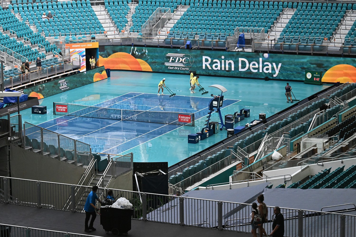 Miami Open, la pioggia ritarda l’inizio del programma odierno