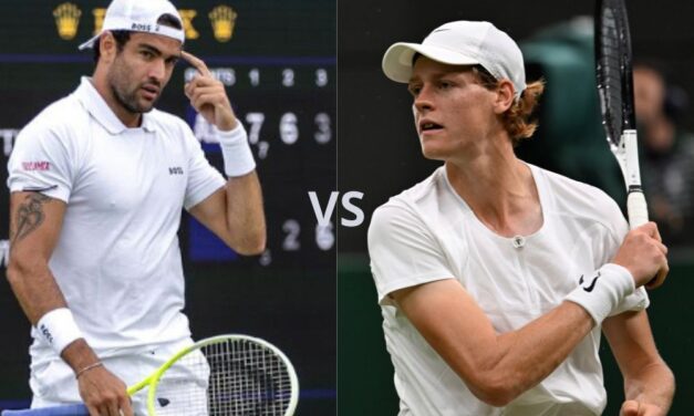 Berrettini vs Sinner, e il verde diventa azzurro