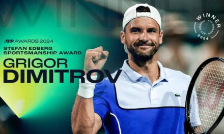 Grigor Dimitrov vince il premio Stefan Edberg per la sportività