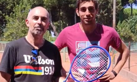 Gabriele Medri ed Enrico Dalla Valle per il test della nuova Wilson Ultra 99 Pro