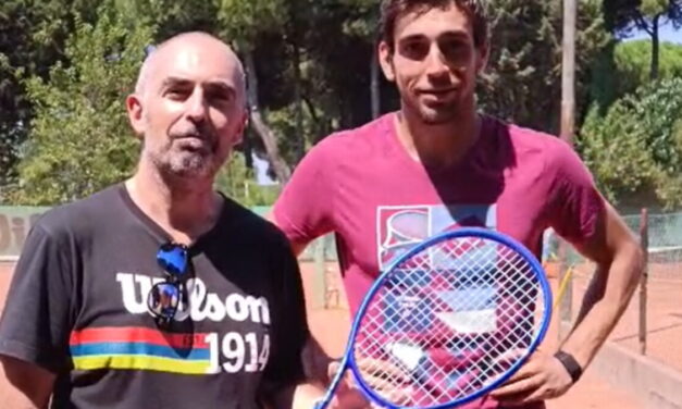 Gabriele Medri ed Enrico Dalla Valle per il test della nuova Wilson Ultra 99 Pro