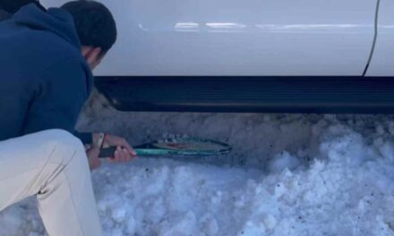 VIDEO – Siparietto social con Emilio Nava: il tennista spala la neve con la racchetta