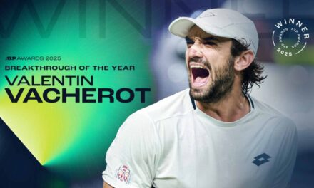 Valentin Vacherot vince il premio come “Breakthrough of the year”