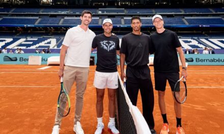 Spettacolo al Bernabeu: Sinner in doppio contro Nadal e Florentino Perez arbitro