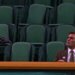 L’immagine del giorno: Roger Federer solo nel Royal Box per Lehecka-Zverev